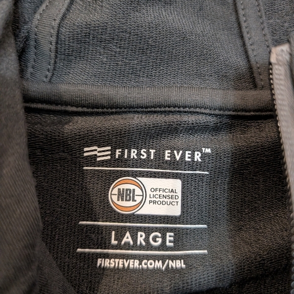 Brisbane Bullets NBL Hoodie Tech Full Zip Black Mens L - Picture 5 of 7